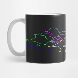 Line Art  Dinosaur Mug